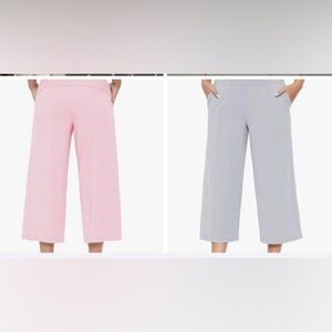 Lot of 2 yoga capris pink and gray